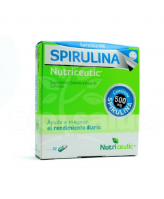 SPIRULINA  500mg x 32 CAPS NUTRICEUTIC