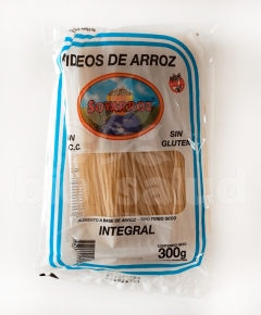 FIDEOS DE ARROZ INTEGRAL X 300 GRS.
