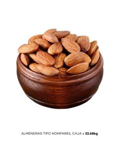ALMENDRAS TIPO NOMPAREIL CAJA x 22.68kg