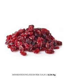 ARANDANOS ROJOS EN REB. CAJA x 11.34 Kg.