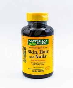 SKIN HAIR AND NAILS 60 COMP NATURAL LIFE