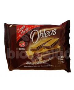 OBLEAS RELL.SABOR CHOCOLATE 90g SANTA MA