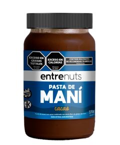 PASTA DE MANI CON CACAO 360g ENTRENUTS