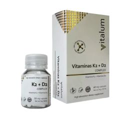 VITAMINAS K2+D2 COMPLEX x 30 CAP VITALUM