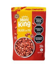 MANI KING FRITO SALADO CON PIEL x 350g